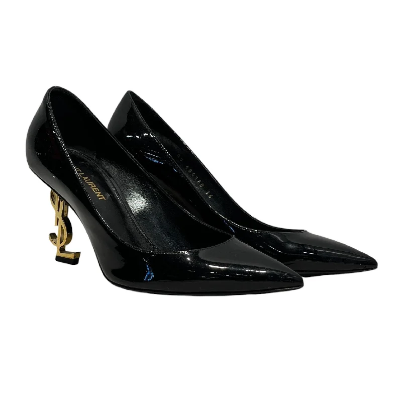 Versatile Heeled Sandals for Any Occasion---YVES SAINT LAURENT/Heels/US 5.5/BLK/Opyum Pump