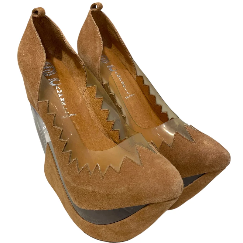 Jeffrey Campbell/Heels/US 9.5/Leather/BRW/---Comfortable Leather Pumps for Office and Everyday Wear