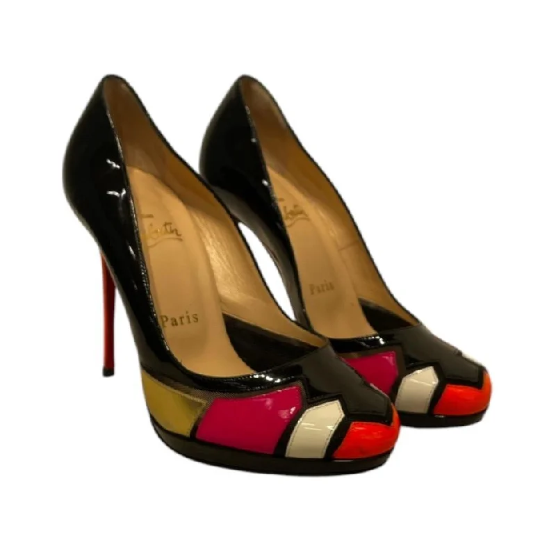 Christian Louboutin/Heels/EU 36.5/Leather/BLK/---Comfortable Leather Pumps for Office and Everyday Wear