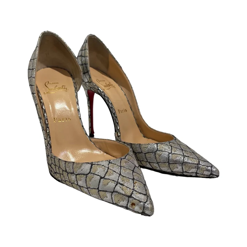 Christian Louboutin/Heels/US 6.5/Animal Pattern/Leather/SLV/---Comfortable Leather Pumps for Office and Everyday Wear