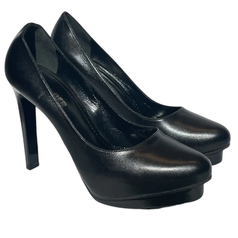 Versatile Heeled Sandals for Any Occasion---JIL SANDER/Heels/UK 4/Cowhide/BLK/U-Tip/Jill Sander Pump