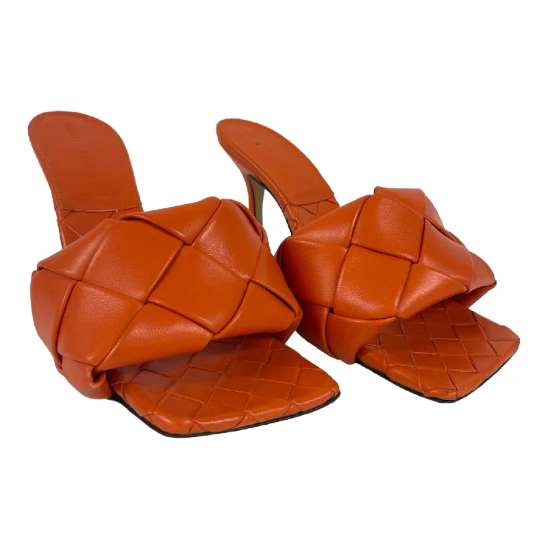 BOTTEGA VENETA/Heels/US 6.5/Leather/ORN/BOTTEGA WEAVED HEELS---Comfortable Leather Pumps for Office and Everyday Wear