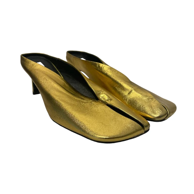 Versatile Heeled Sandals for Any Occasion---JIL SANDER/Heels/EU 40/GLD/