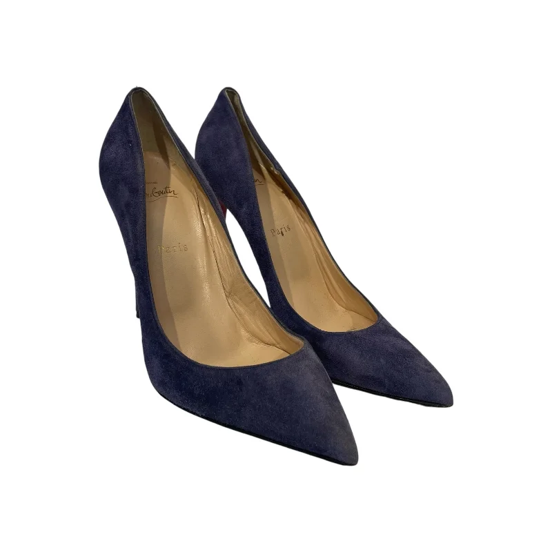 Affordable Suede Ankle Pumps for All-Day Wear--Christian Louboutin/Heels/EU 40/Suede/BLU/SO KATE