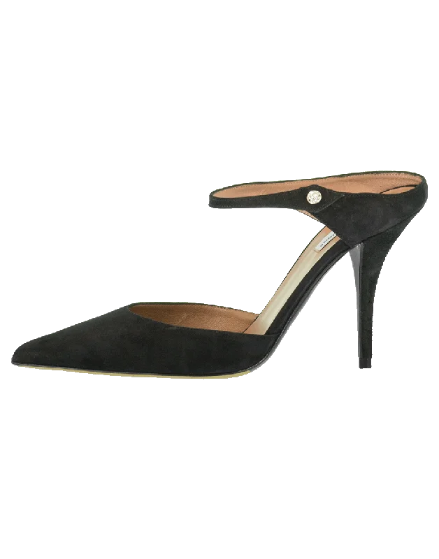 Stiletto Heel Pumps with Perfect Fit--Allie Pointed Toe Mule-Fashionable & Classic