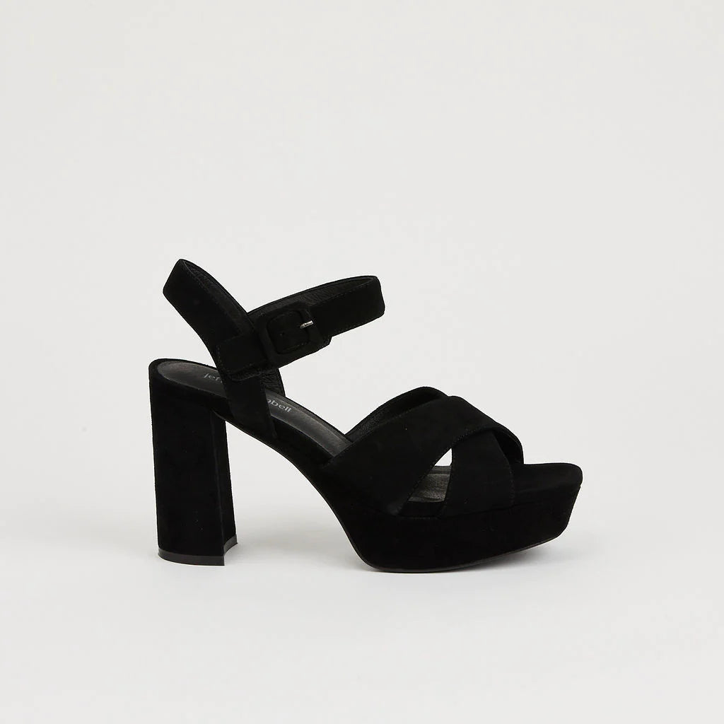 Affordable Suede Ankle Pumps for All-Day Wear--Jeffrey Campbell Amma-Nw In Black Suede