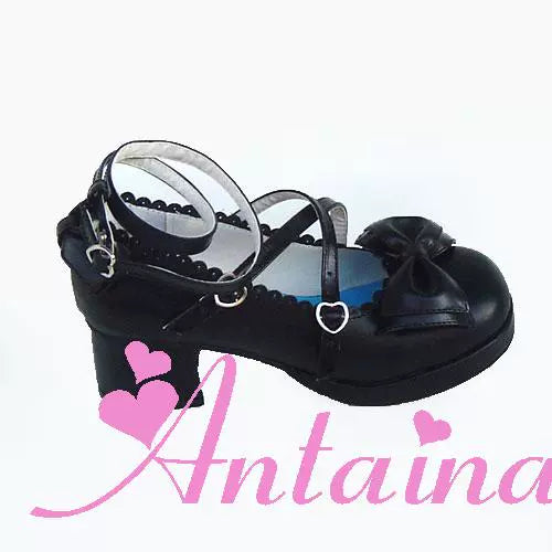 black matte(hell back: 1.8 inches; heel front: 0.4 inches)