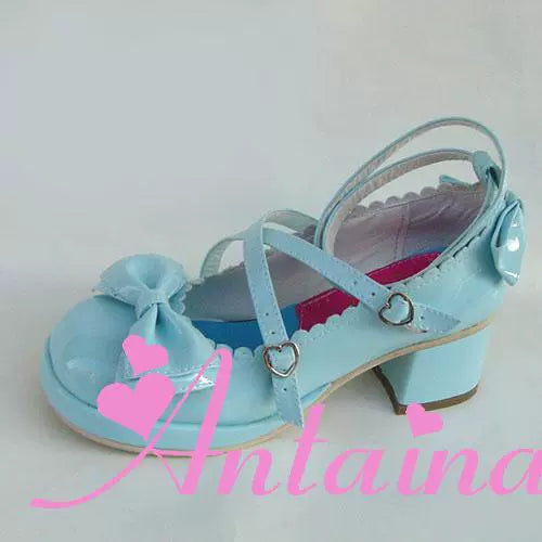 blue mirror(hell back: 1.8 inches; heel front: 0.4 inches)