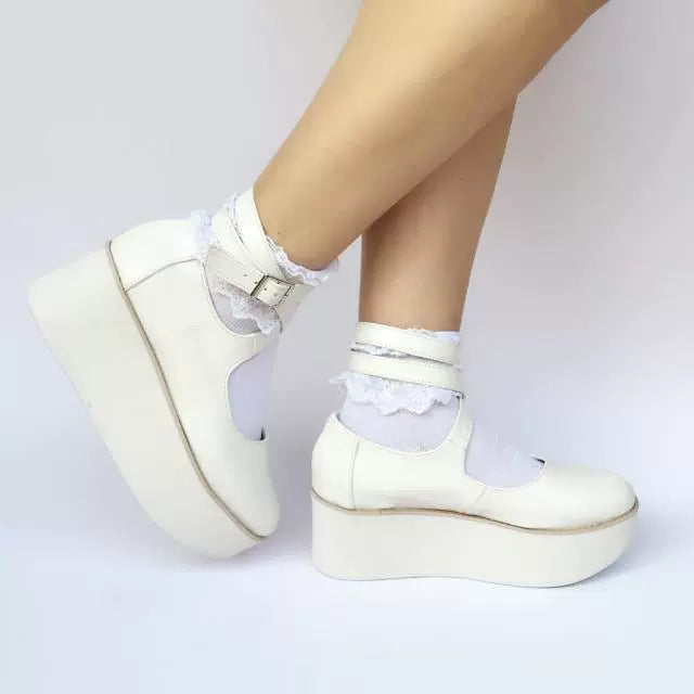 Stylish Ankle Strap Heels for Women--(BFM)Antaina~Punk Lolita High Platforms Shoes Lolita Ankle Strap Shoes