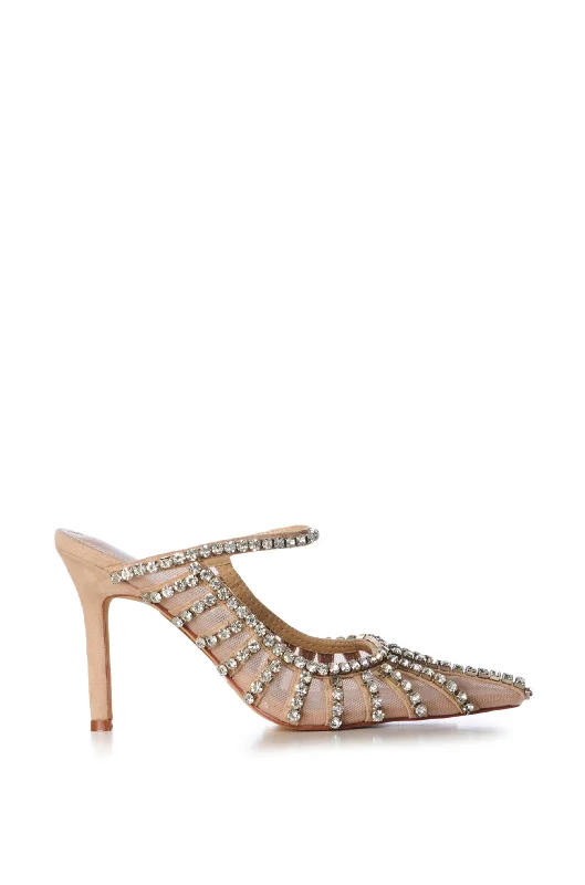 Stiletto Heel Pumps with Perfect Fit--ARTHELIA-NUDE STILETTO PUMP-Fashionable & Classic