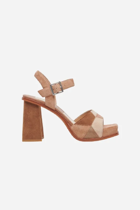 Affordable Suede Ankle Pumps for All-Day Wear--Dolce Vita Aubrey Heels in Brown Multi Suede