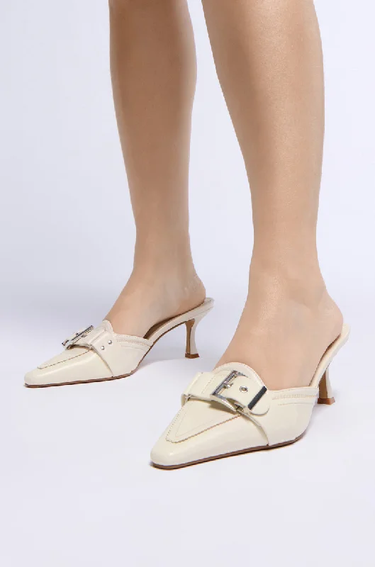 Versatile Dress Heels for Formal and Casual Wear---AZALEA WANG TEMMIE BONE PUMP