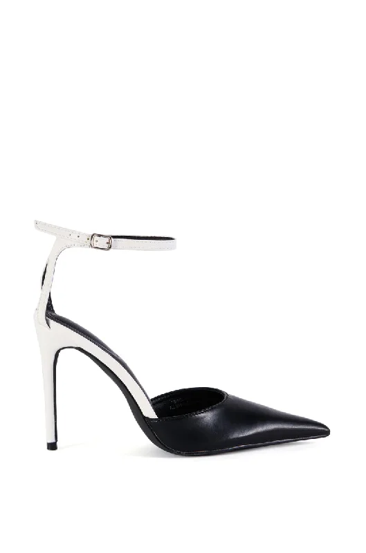 Versatile Dress Heels for Formal and Casual Wear---AZALEA WANG TIDINGS BLACK PUMP