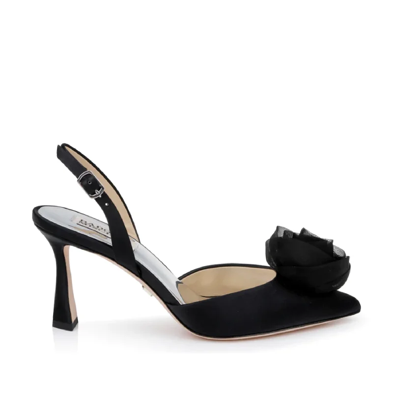 Badgley Mischka Women's Carlise in Black---Fashionable Kitten Heels for Date Night