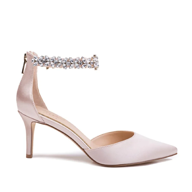 Badgley Mischka Women's Raleigh in Champagne---Fashionable Kitten Heels for Date Night