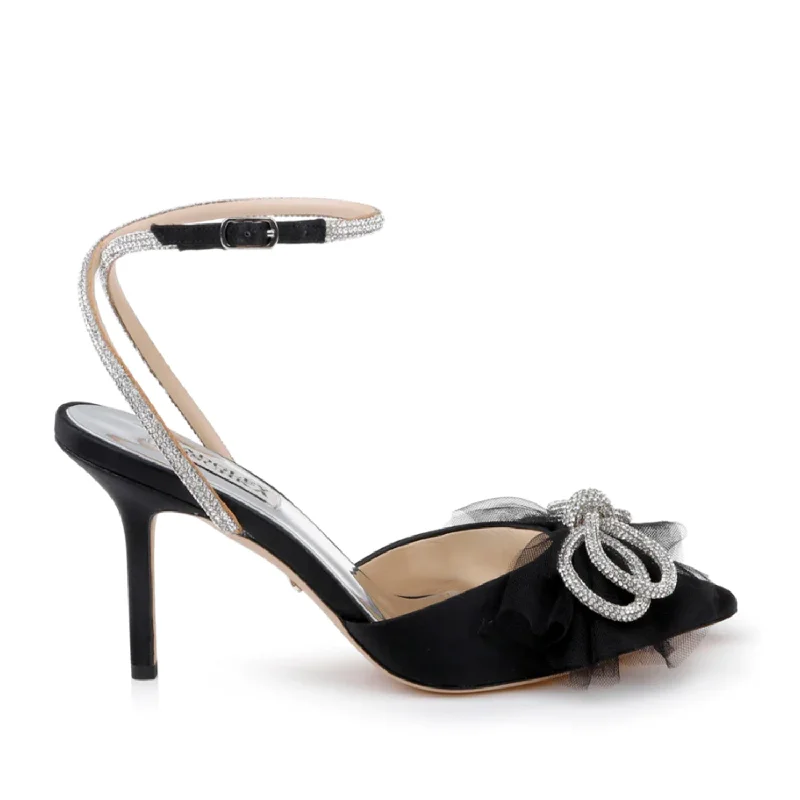 Badgley Mischka Women's Sacred in Black---Fashionable Kitten Heels for Date Night