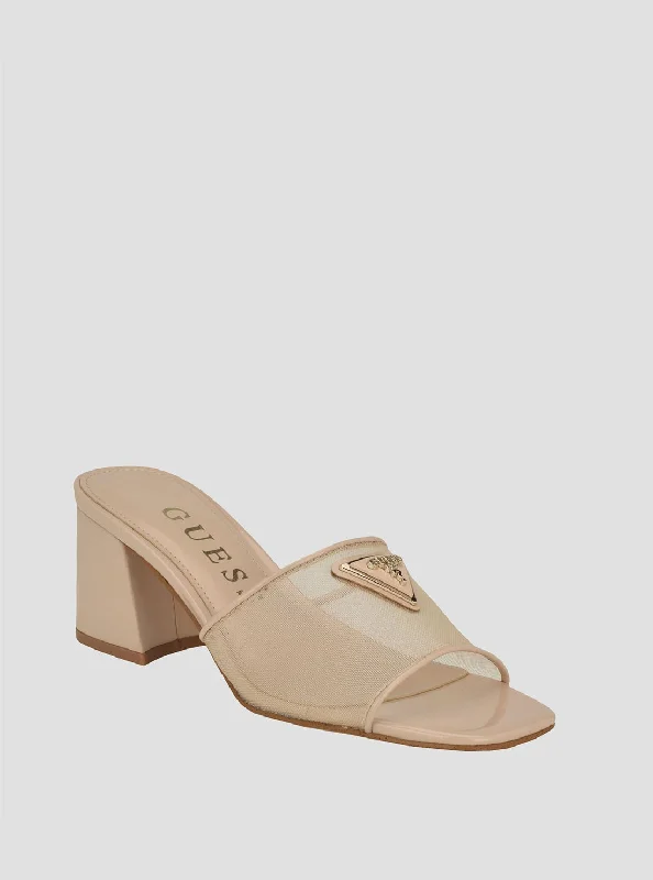 Versatile Heeled Sandals for Any Occasion---Beige Gable Block Heel