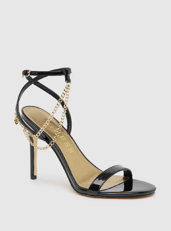 Versatile Heeled Sandals for Any Occasion---Black Miamy High Heel