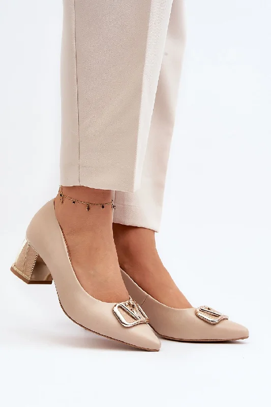 Trendy Chunky Heel Pumps for Casual Wear--Block heel pumps Step in style