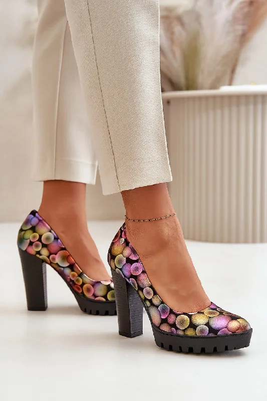 Trendy Chunky Heel Pumps for Casual Wear--Block heel pumps Step in style