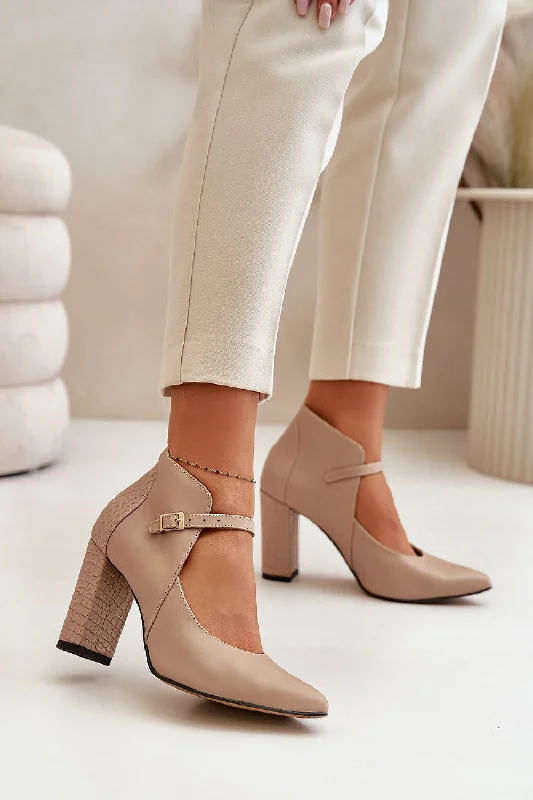 Trendy Chunky Heel Pumps for Casual Wear--Block heel pumps Step in style