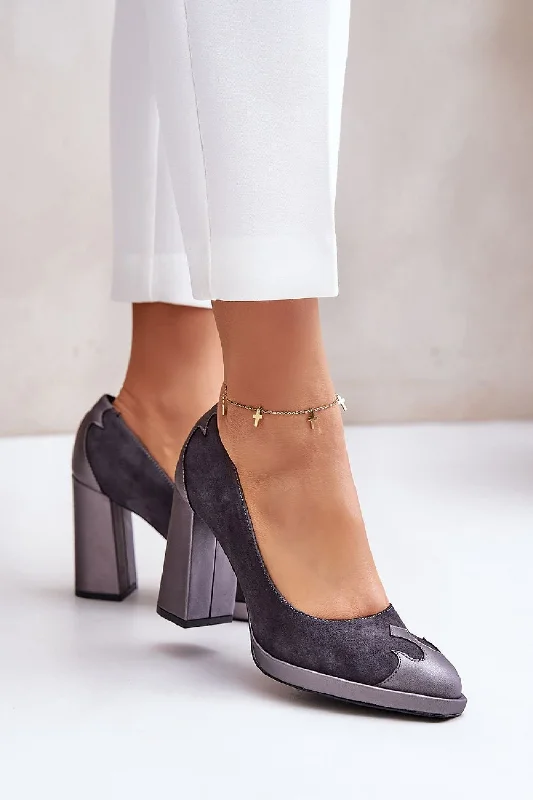 Trendy Chunky Heel Pumps for Casual Wear--Block heel pumps Step in style