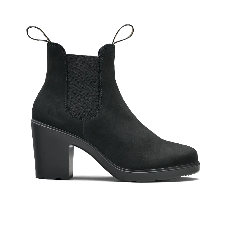 Versatile Heeled Sandals for Any Occasion---Blundstone 2460 - Women's Series High Heel Black Nubuck