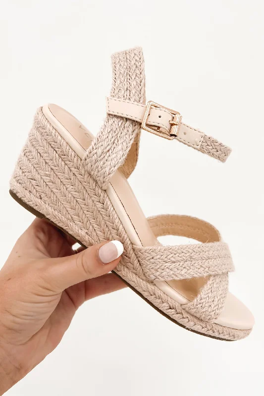 Bowen Rope Wedge Natural Rope---Charming Bow Pumps for a Cute and Stylish Look