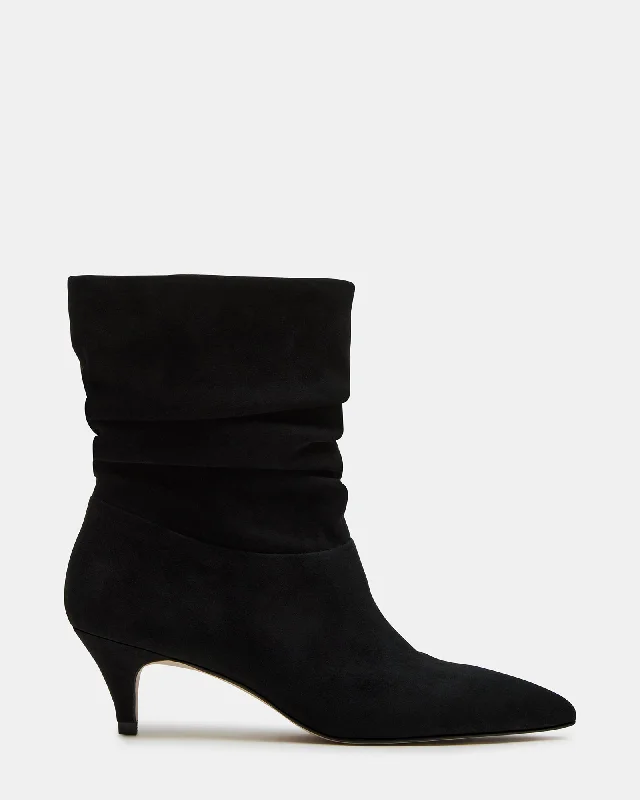 Affordable Suede Ankle Pumps for All-Day Wear--BRINWOOD BLACK SUEDE