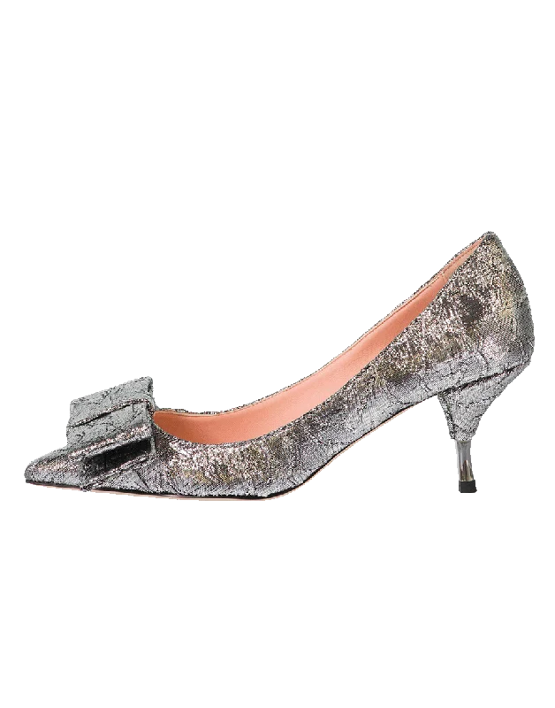 Versatile Heeled Sandals for Any Occasion---Brocade Pump