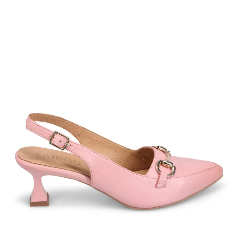 Bueno Women's Valarie in Peach---Fashionable Kitten Heels for Date Night