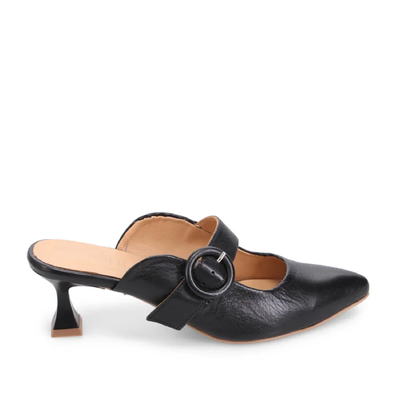 Bueno Women's Vida in Black---Fashionable Kitten Heels for Date Night