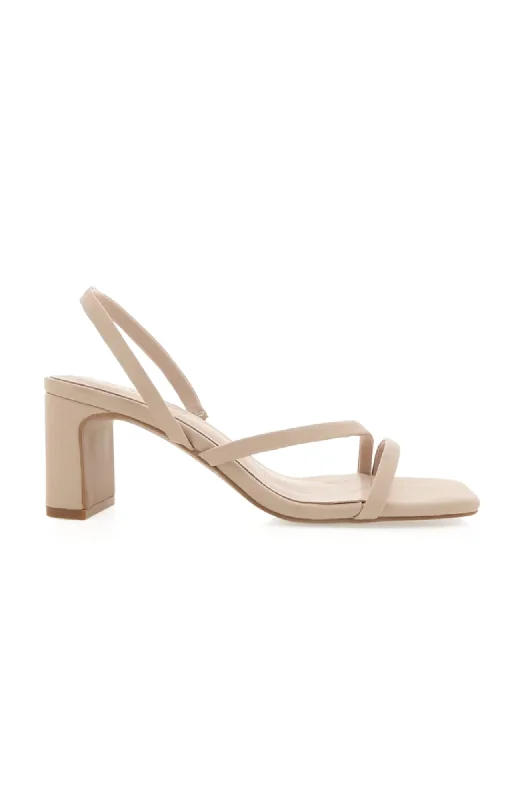 Versatile Heeled Sandals for Any Occasion---Cailan Heel Nude