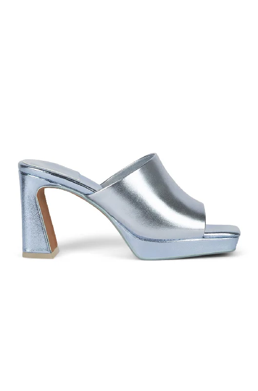 Stiletto Heel Pumps with Perfect Fit--Jeffrey Campbell Caviar In Light Blue Metallic-Fashionable & Classic