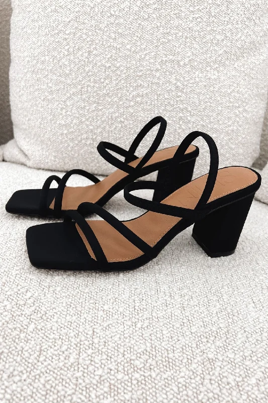 Versatile Heeled Sandals for Any Occasion---Colombo Heel Black