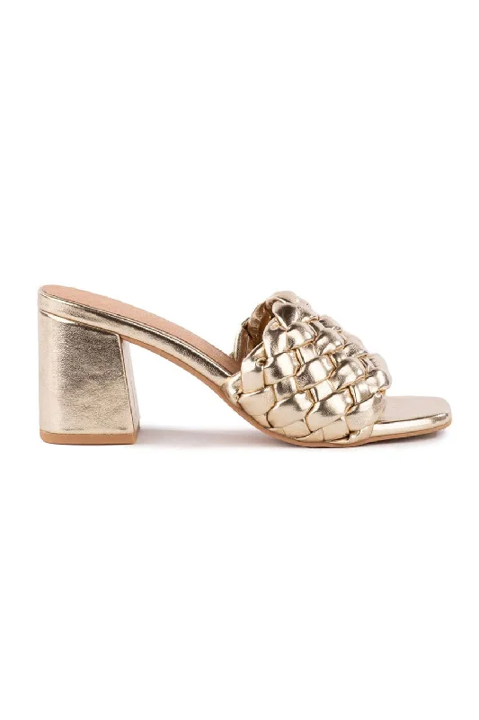 Stiletto Heel Pumps with Perfect Fit--Seychelles Connoisseur Heels In Gold-Fashionable & Classic