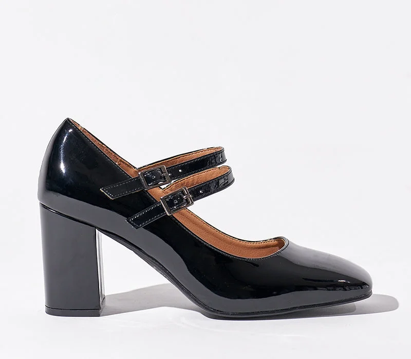 Stiletto Heel Pumps with Perfect Fit--Court Block Heel-Fashionable & Classic