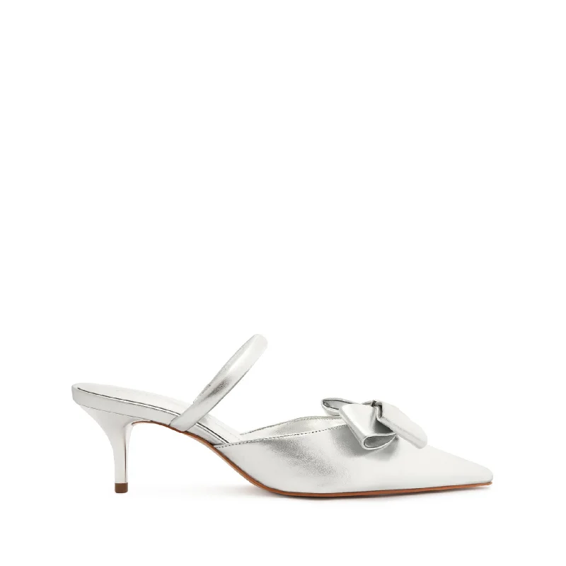 Diane Metallic Leather Pump---Comfortable Leather Pumps for Office and Everyday Wear