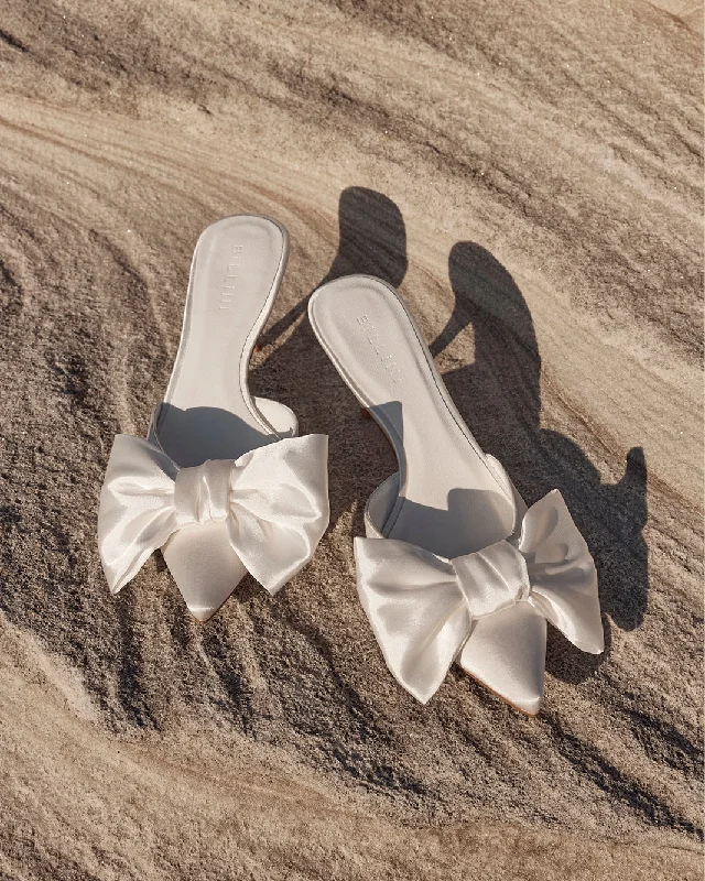 DOVA - WHITE SATINAffordable Satin Heels with a Luxe Touch