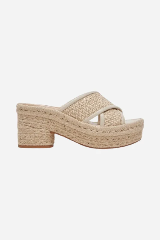 Versatile Heeled Sandals for Any Occasion---Dolce Vita Eldora Heels in Natural White Raffia