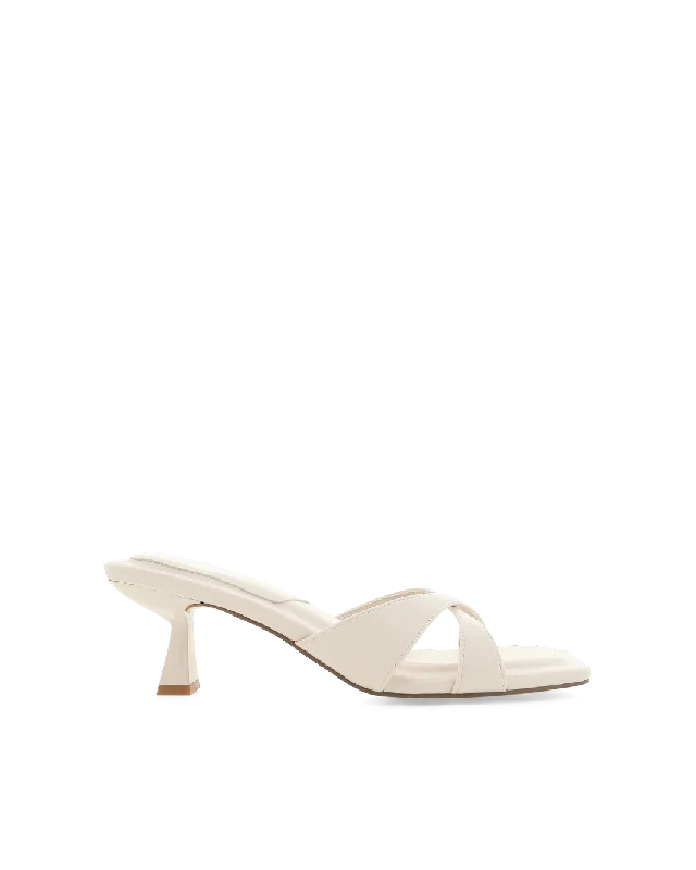 FORTUNY - IVORY---Fashionable Kitten Heels for Date Night