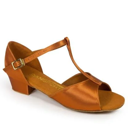 G1011 - Tan Satin - Cuban HeelAffordable Satin Heels with a Luxe Touch