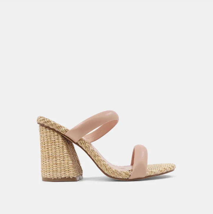 Gardenia Heel in Nude---Fashionable Kitten Heels for Date Night