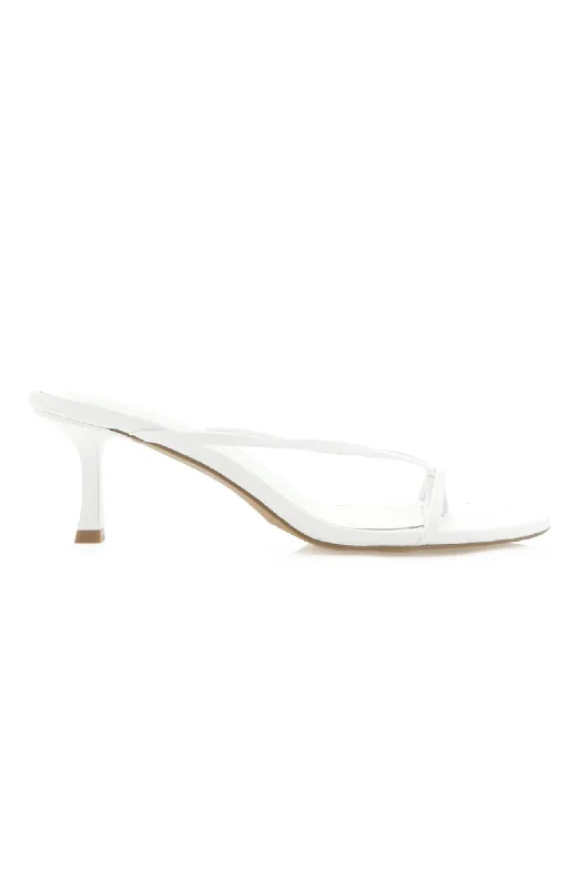 Versatile Heeled Sandals for Any Occasion---Gillie Heel White