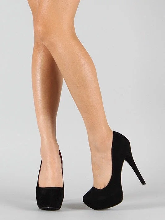 Affordable Suede Ankle Pumps for All-Day Wear--Hotshot, Suede heels