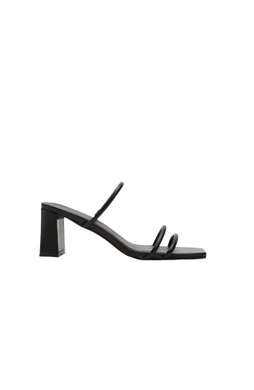 Versatile Heeled Sandals for Any Occasion---Isoka Heel Black