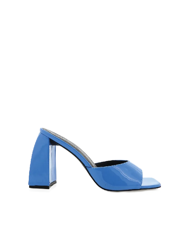 JAYLEN - AZURE PATENT---Fashionable Kitten Heels for Date Night