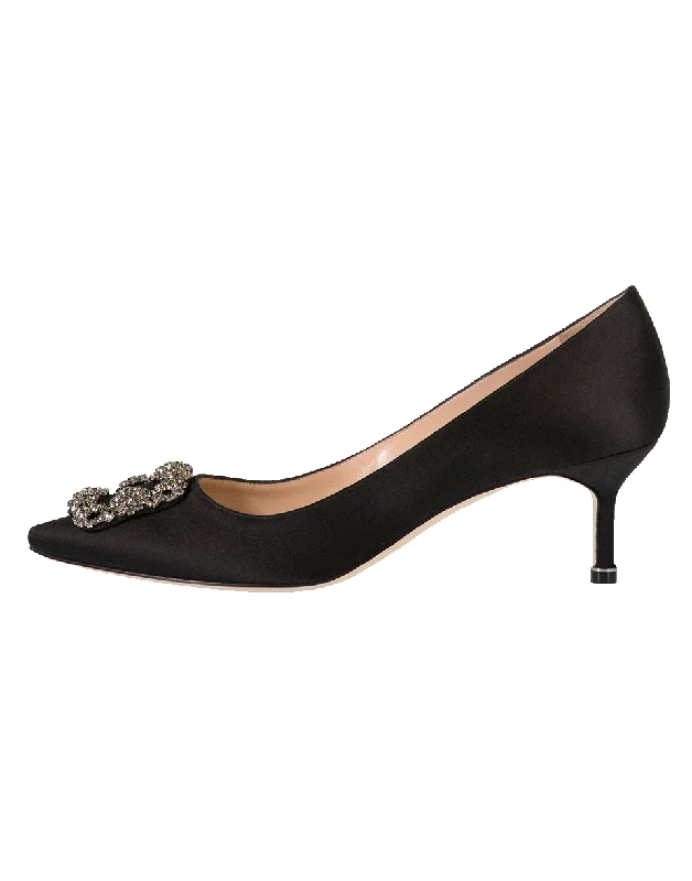 Jewel Toe Satin PumpAffordable Satin Heels with a Luxe Touch