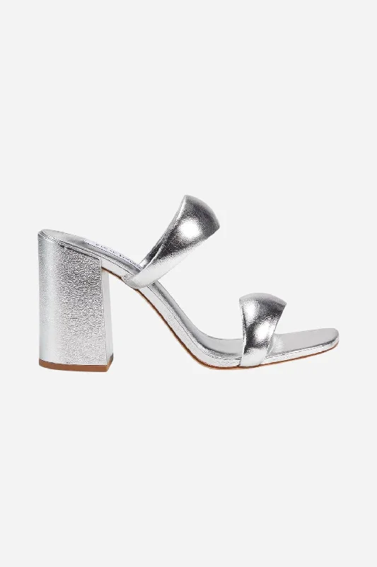 Versatile Heeled Sandals for Any Occasion---Steve Madden Jinny Silver