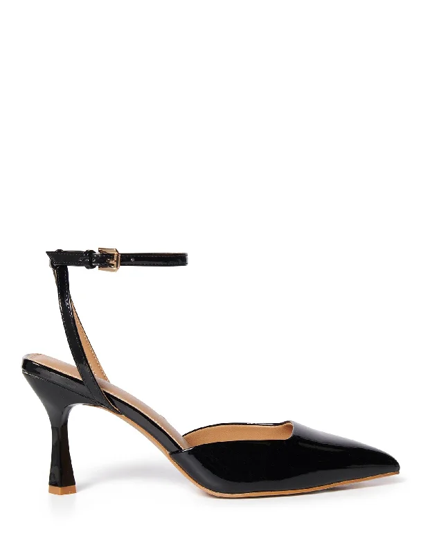 Stylish Ankle Strap Heels for Women--Katya Ankle Strap Heel Court